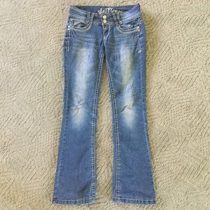 Blue Bootcut Jeans