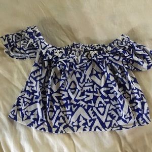 Cute! Zara trf off shoulder crop top