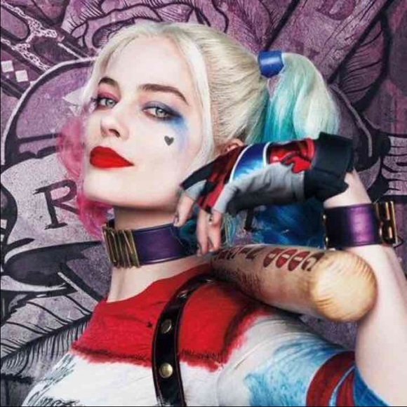 Harley quinn cosplay wig synthetic