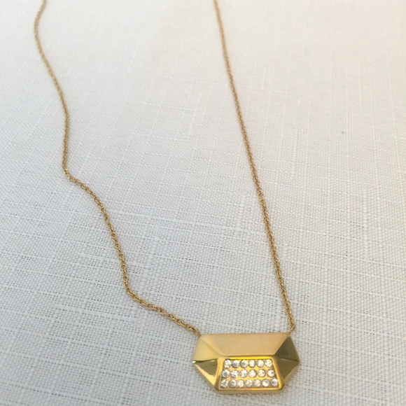 New Rebecca Minkoff 12K Pendant Necklace!! - Picture 3 of 4