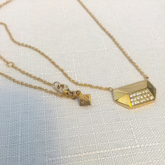 New Rebecca Minkoff 12K Pendant Necklace!! - Picture 4 of 4