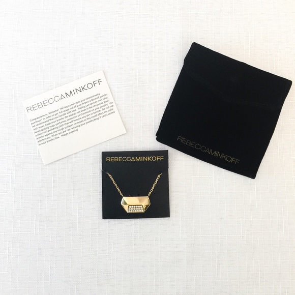 New Rebecca Minkoff 12K Pendant Necklace!! - Picture 2 of 4