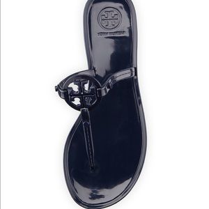 🎊sold🎊 Tory Burch jelly logo detail sandals