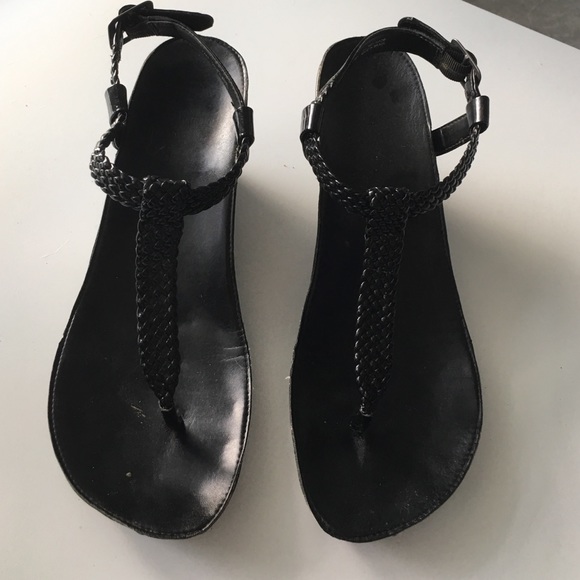 Gianni Bini braided wedge sandals