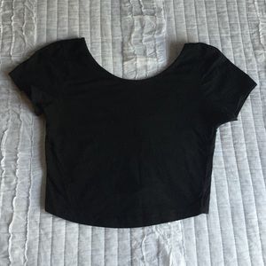 Black crop top