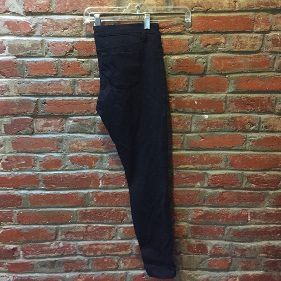 black / polka dotted velvet stretchy pants