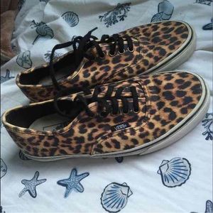 Leopard print Vans women's size 8.5