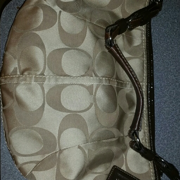Signature Coach bag  with Brown leather strap - Picture 1 of 4