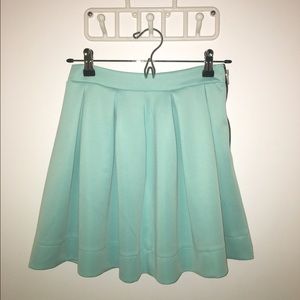 nasty gal bubble skater skirt in mint green