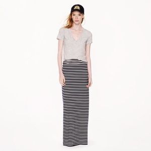 j. Crew striped jersey maxi skirt