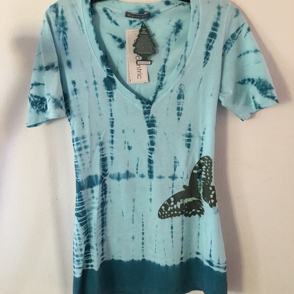 Eco-centric new short sleeve Deep V Neck. - Picture 2 of 4