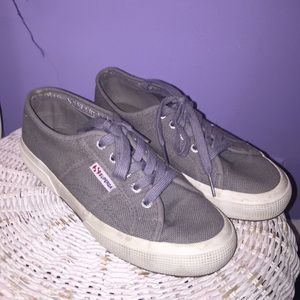 Gray superga's size 7