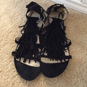Fringe sandals