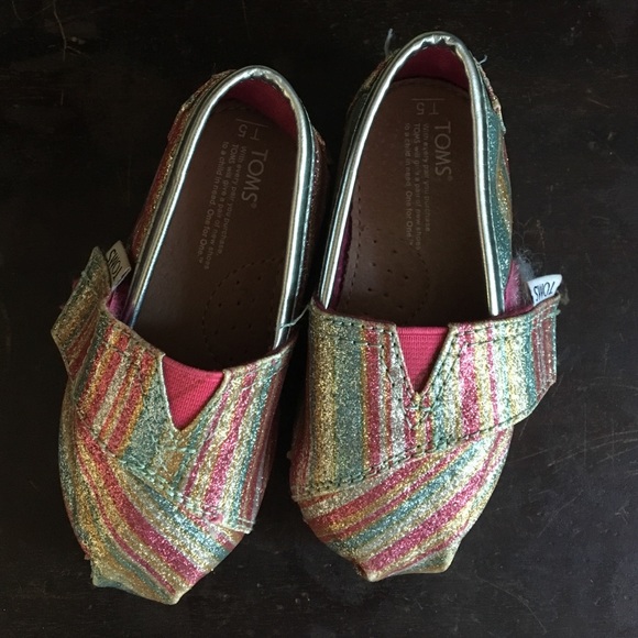 Sparkly Toms 5 t toddler