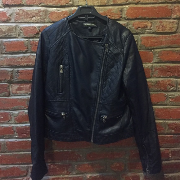 faux leather jacket