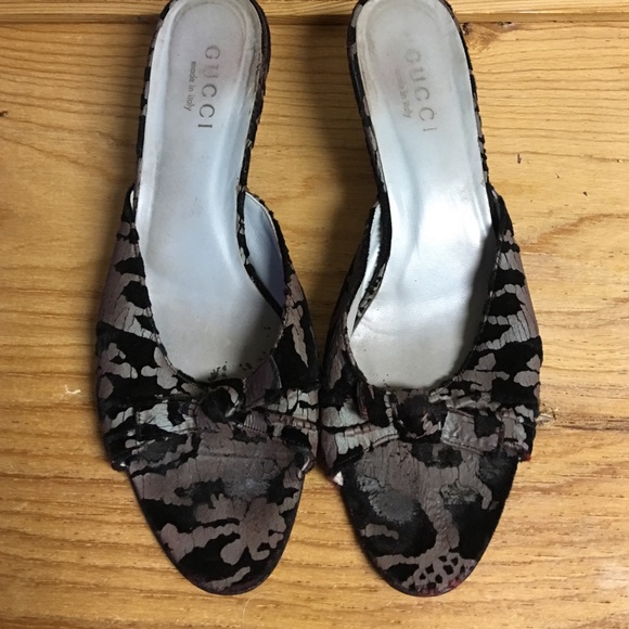 Gucci kitten heel mule/sandal - Picture 2 of 4