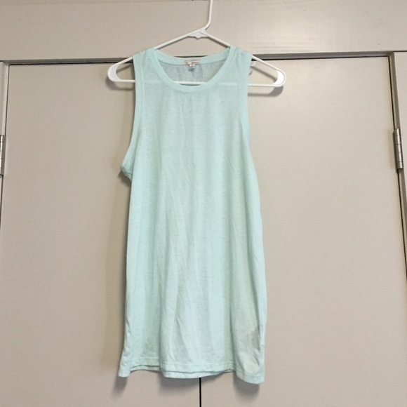 Gap high neck jersey tank top
