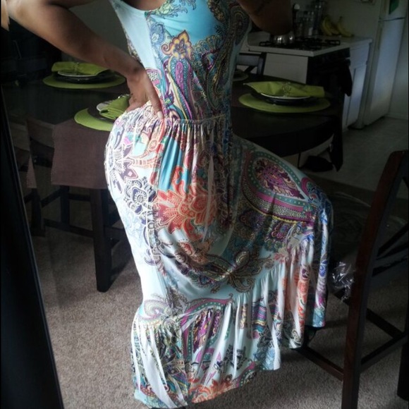 Printed maxi dress - Picture 4 of 4