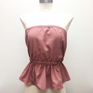 Strapless Peplum Top 💕