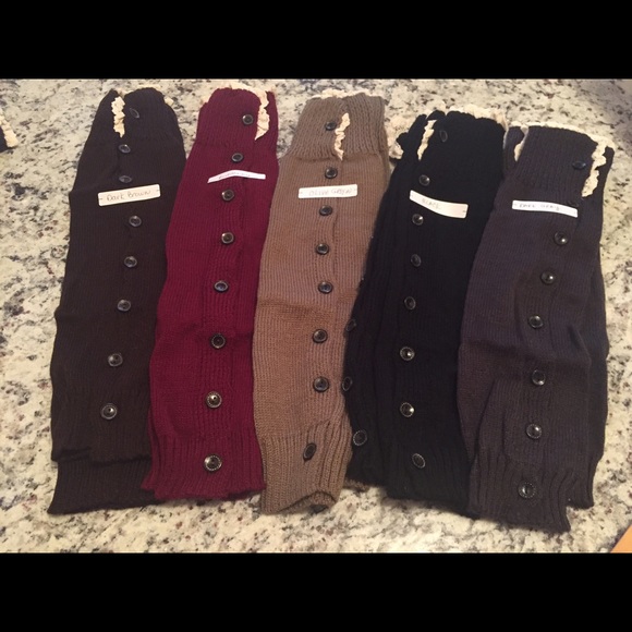 ADORABLE BOOT SOCKS, 5 PAIR, ONE OF EACH COLOR.