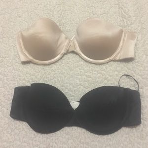 Strapless bra set