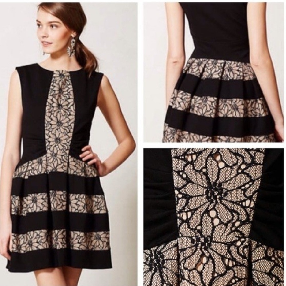 Anthropologie Eva franco laced strata dress