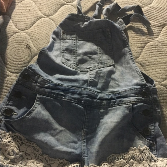 Blue jean overalls