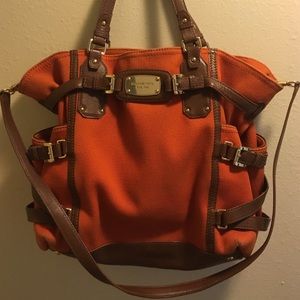 RARE pumpkin orange Michael Kors Gansevoort bag