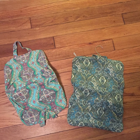 Two travel make up bags
