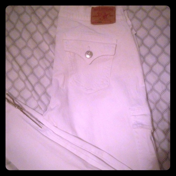 White true religion pants