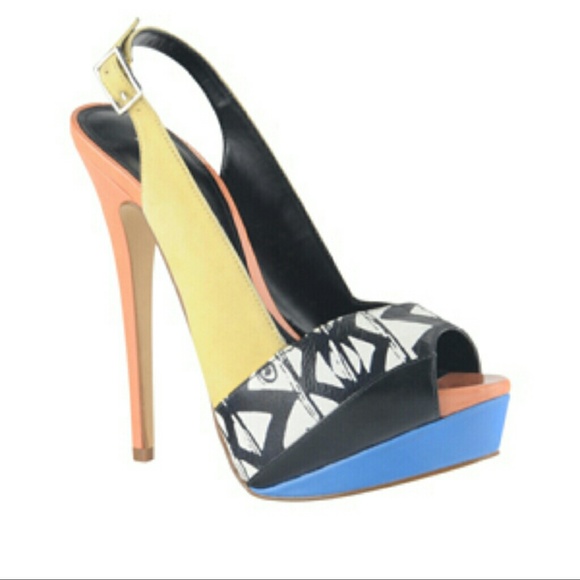 ALDO Slingback Peep toe platform pumps