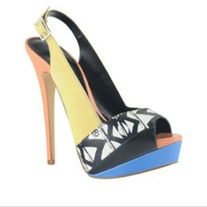 ALDO Slingback Peep toe platform pumps
