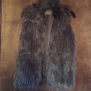 Faux Fur Vest Sz S