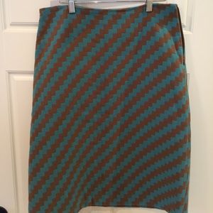 JCREW SZ 8 wool knee length skirt