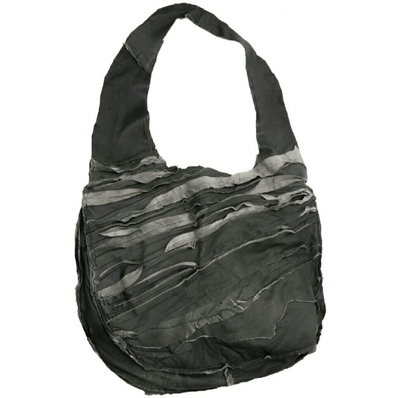 Deconstructed Over Sized Lamb Leather Tote Bag - Picture 1 of 4