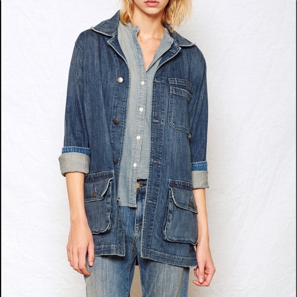 Current/Elliott Jackets & Blazers - Current/Elliott oversized Denim Jacket 0/xs