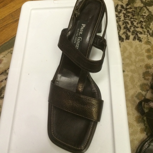 New Paul green München copper leather shoe