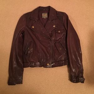 Wear master leather bomber jacket
