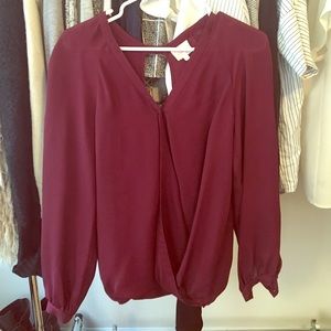 Parker open back silk top!