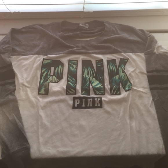 Limited edition tropical print Pink tee