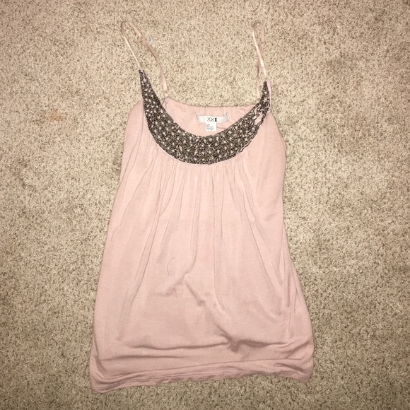 Forever 21 Pink Embroidered Top - Picture 1 of 4