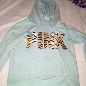 PINK cowl neck hoodie