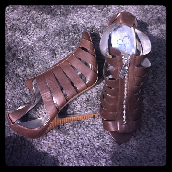 Brown Jessica Simpson heels