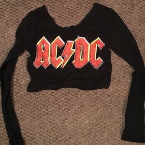 NWT AC⚡️DC crop top