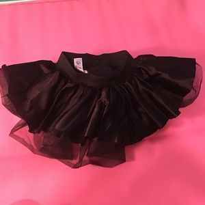Dance wear short skirt with two layer