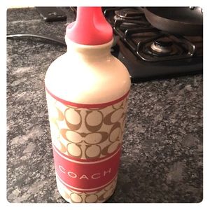 Coach metal water bottle