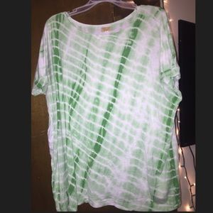 Green tie-dye piko!