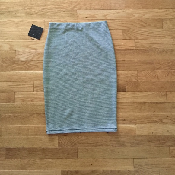 Rachel Roy - B&W stripped pencil skirt
