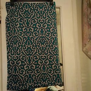 New York and Company Printed Pencil Skirt