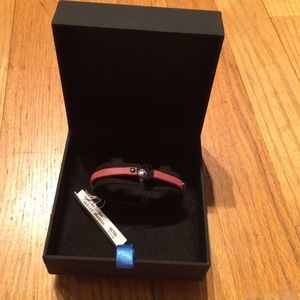 BCBGeneratiom pink leather bracelet w/ box BNWT.